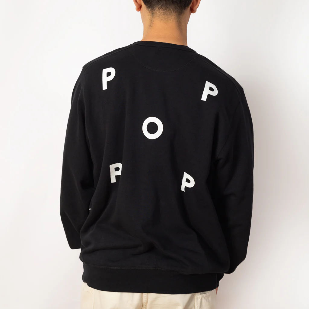 Pop Logo Crewneck Sweatshirt - Black - Image 4