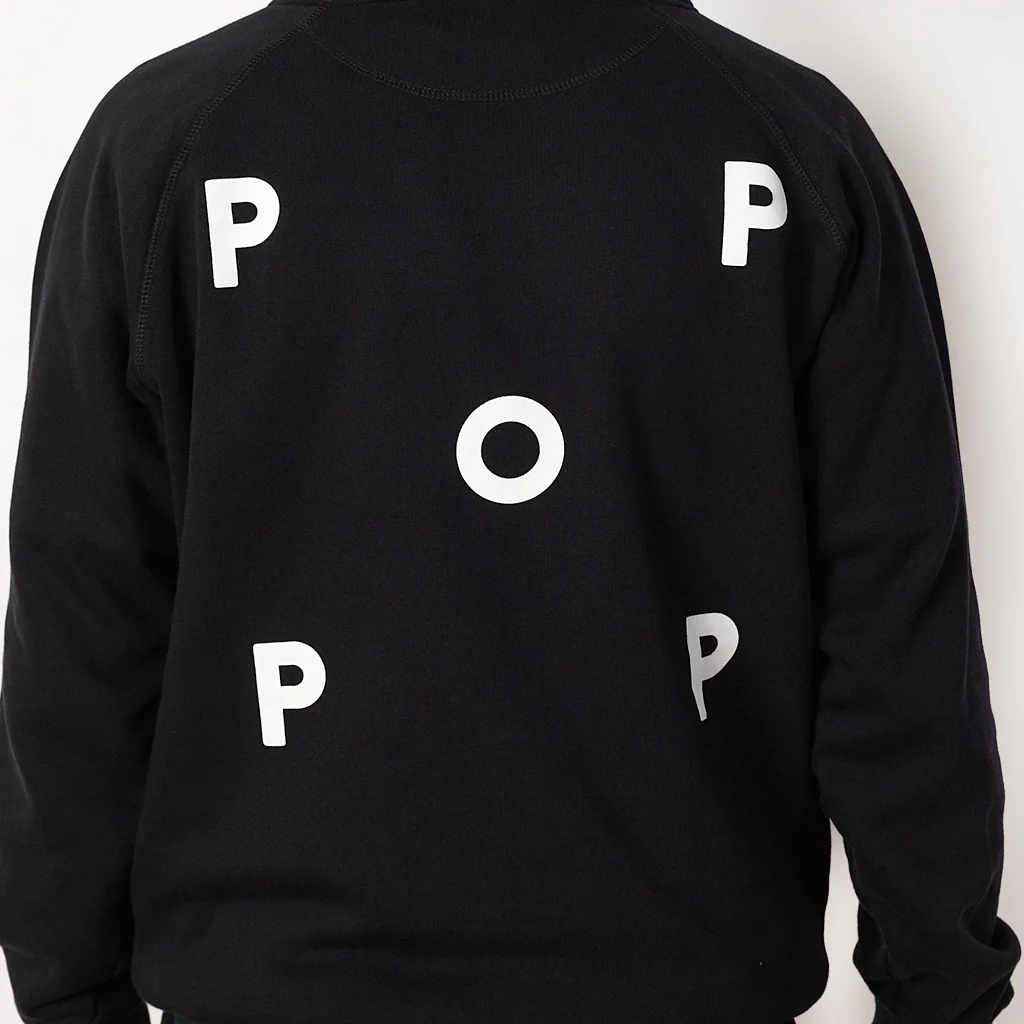 Pop Logo Hooded Sweat - Black - Image 6