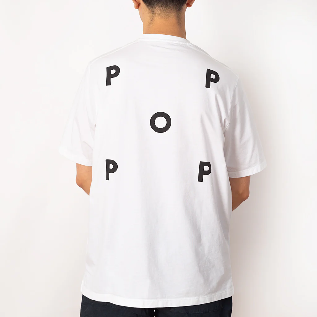 Pop Logo T-Shirt - White - Image 4
