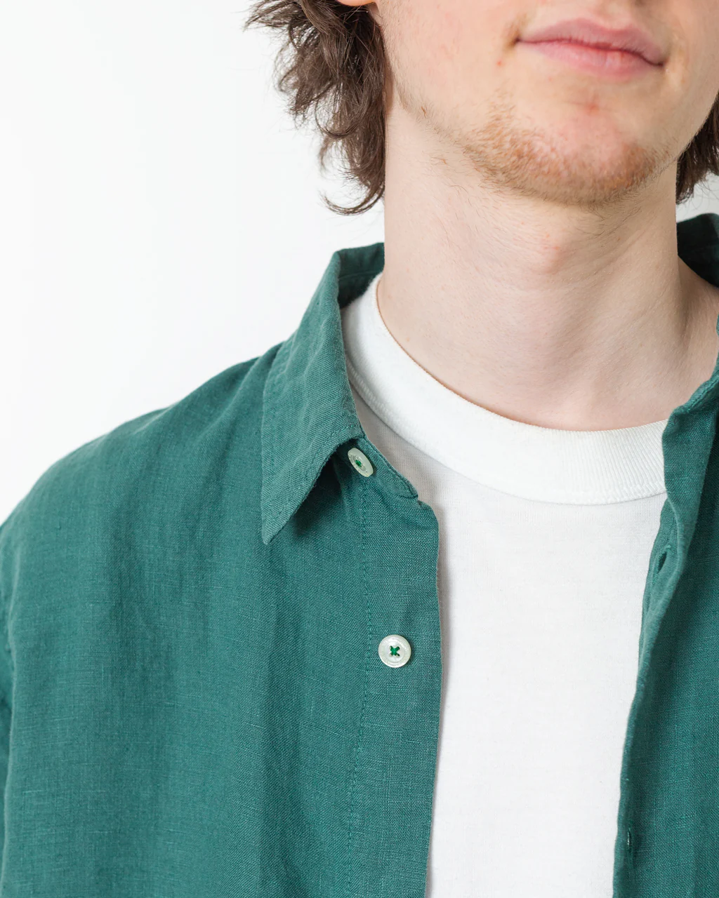 Catamaran Shirt - Dark Ivy Linen - Image 5