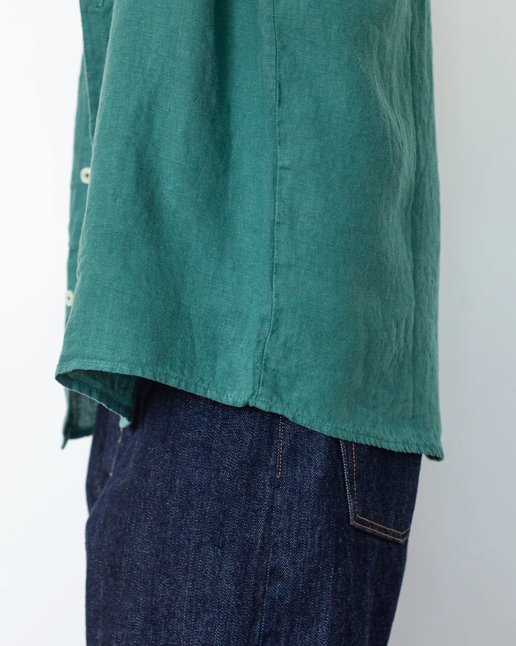 Catamaran Shirt - Dark Ivy Linen - Image 6