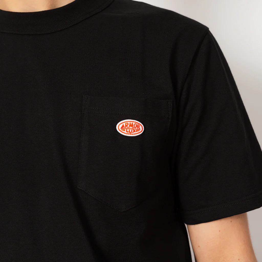 Heritage Pocket T-Shirt - Black - Image 4