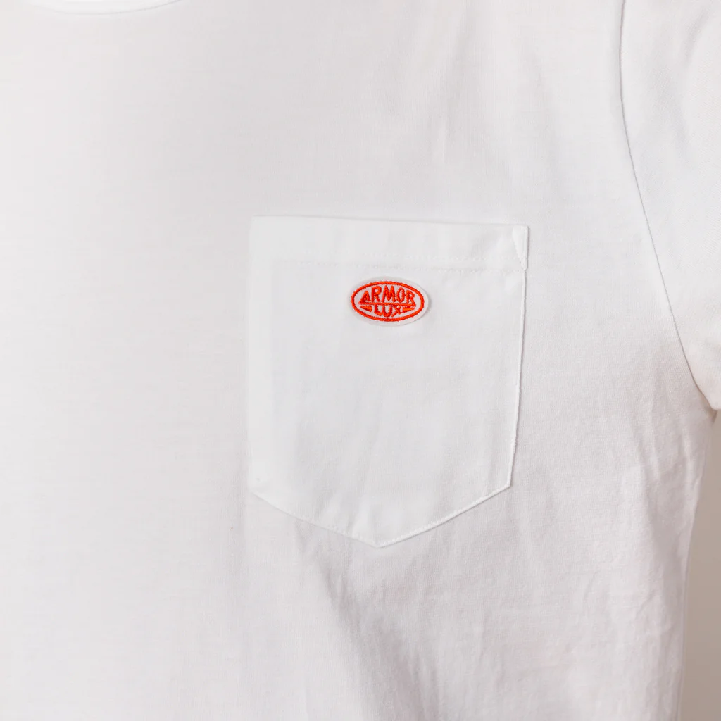 Heritage Pocket T-Shirt - White - Image 5